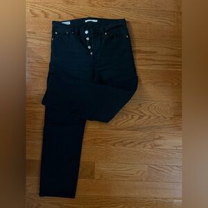 Levi's Women's 501 Wedgie Straight Black Jeans